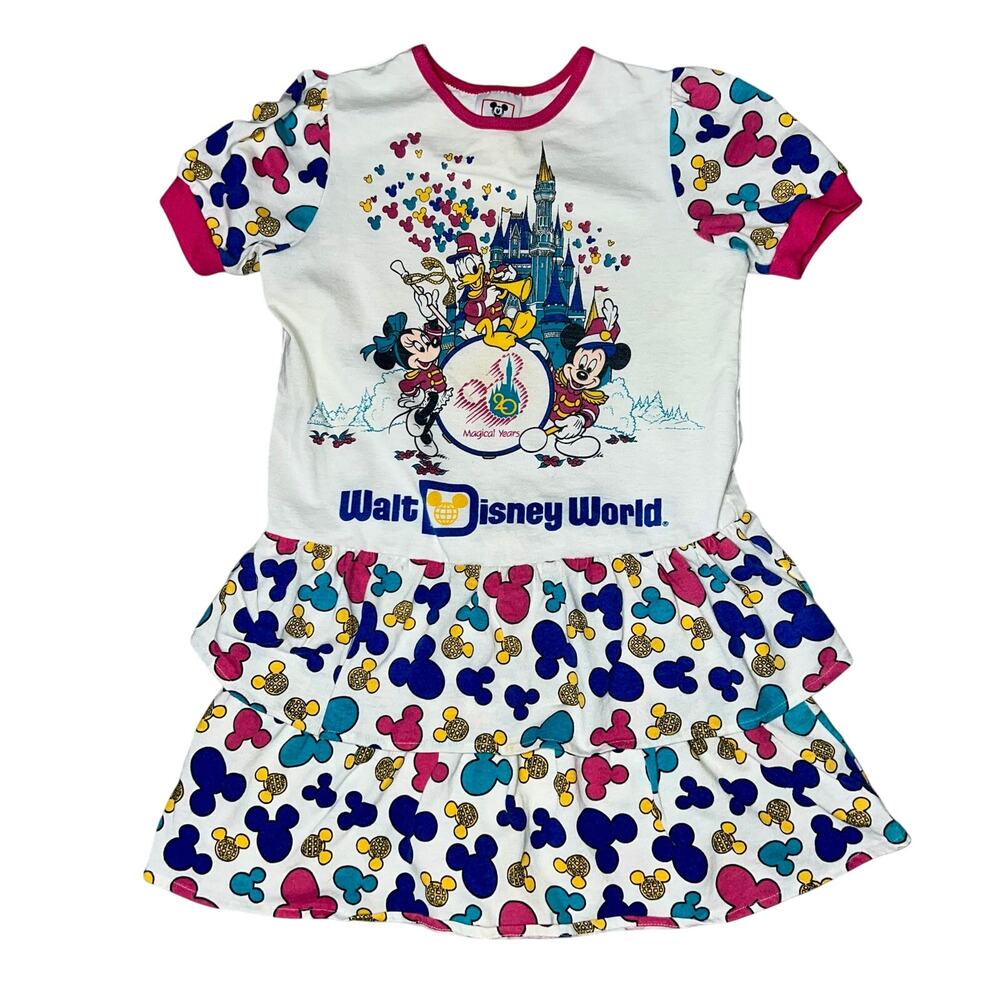 Walt Disney World Magic Kingdom castle parade Mickey mouse ruffled tiered dress